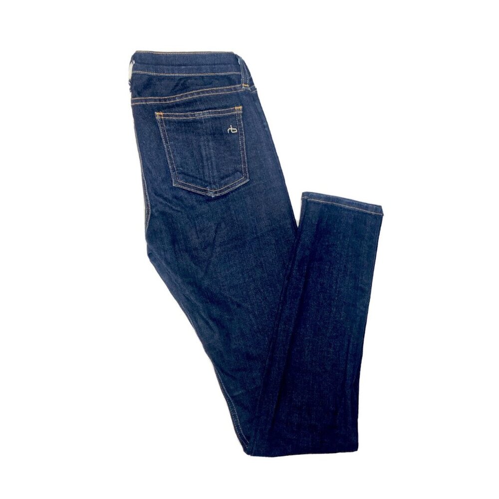 Rag And Bone Skinny Womens 26x30 Blue Denim Jeans Stretch